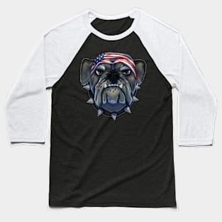 American Badass Bulldog Baseball T-Shirt